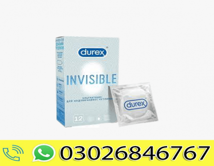 Durex Invisible Extra Thin Sensitive Condoms 12s in Pakistan